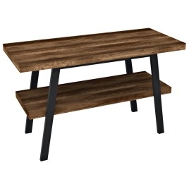 Table de lavabo TWIGA 110x72x50 cm, noir mat/oak foncé