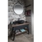 Table de lavabo TWIGA 130x72x50 cm, noir mat/oak noir Table de lavabo TWIGA 130x72x50 cm, noir mat/oak noir