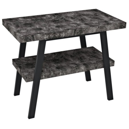 Table de lavabo TWIGA 100x72x50 cm, noir mat/pied
