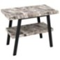 Table de lavabo TWIGA 90x72x50 cm, noir mat/grande pierre Table de lavabo TWIGA 90x72x50 cm, noir mat/grande pierre
