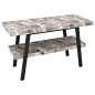 Table de lavabo TWIGA 130x72x50 cm, noir mat/grande pierre Table de lavabo TWIGA 130x72x50 cm, noir mat/grande pierre