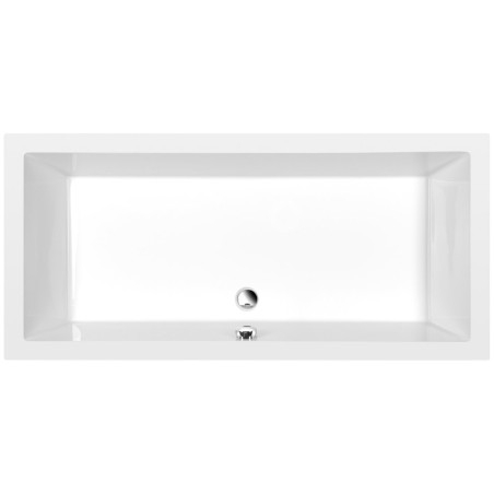 DEEP Rectangle Shower Tray avec Support. Cadre 160x75x26cm, Blanc