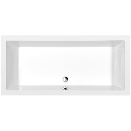 DEEP Rectangle Shower Tray avec Support. Cadre 160x75x26cm, Blanc