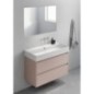 KUBE X lavabo en céramique 100x47cm, pas de trou de robinet, blanc ExtraGlaze KUBE X lavabo en céramique 100x47cm, pas de trou de robinet, blanc ExtraGlaze