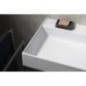 Lavabo GODIVA, bille, 58x44cm, sans trou de robinet, blanc