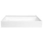 Lavabo GODIVA, bille, 68x44cm, sans trou de robinet, blanc
