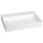 Lavabo GODIVA, bille, 68x44cm, sans trou de robinet, blanc