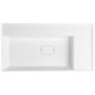 Lavabo GODIVA, bille, 83x44cm, sans trou de robinet, blanc