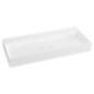 Lavabo GODIVA, bille, 96x44cm, sans trou de robinet, blanc