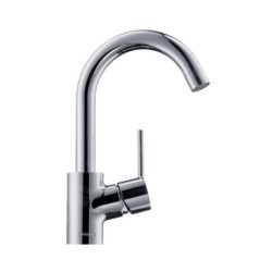 Hansgrohe Talis S - Mitigeur de lavabo avec vidage et tuyau d’écoulement orientable, chrome 32070000
