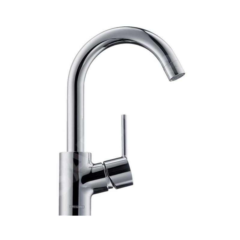 Hansgrohe Talis S - Mitigeur de lavabo avec vidage et tuyau d’écoulement orientable, chrome 32070000