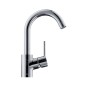 Hansgrohe Talis S - Mitigeur de lavabo avec vidage et tuyau d’écoulement orientable, chrome 32070000