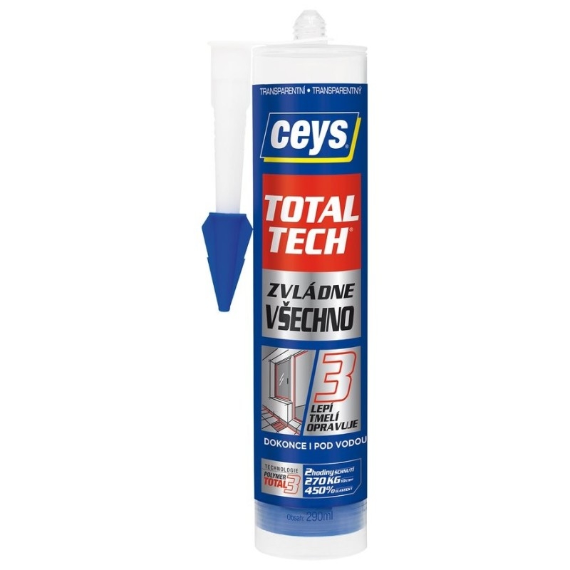 TOTAL TECH EXPRESS, Adhésif et scellant, 290ml, transparent