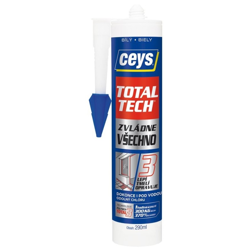 TOTAL TECH EXPRESS, Adhésif et scellant, 290ml, blanc