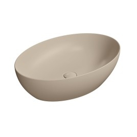 PURA comptoir lavabo en céramique 50x35cm, creta mat