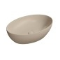 PURA comptoir lavabo en céramique 50x35cm, creta mat