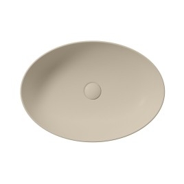 PURA comptoir lavabo en céramique 50x35cm, creta mat