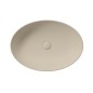 PURA comptoir lavabo en céramique 50x35cm, creta mat