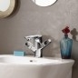 Axor Urquiola - Mélangeur de lavabo à deux robinets, chrome 11024000