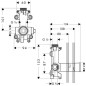 Axor Corps d’encastrement - Corps d’encastrement pour module de douche 28486180