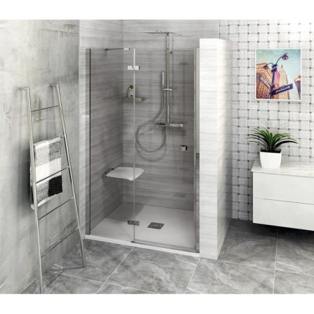 FORTIS Porte de douche Alcove 1400 mm, verre clair/gauche