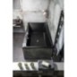 QUEST Bain rectangulaire 180x100x49cm, Noir Matt QUEST Bain rectangulaire 180x100x49cm, Noir Matt
