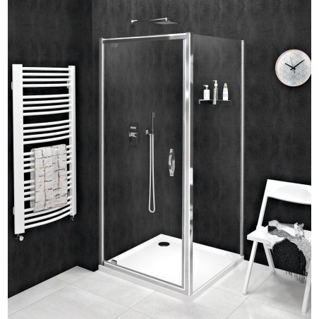 SIGMA Portes pivotantes rectangulaires d'écran 900x800mm L/R variante, verre clair