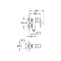 Grohe Eurostyle Cosmopolitan - Mitigeur de baignoire à levier Vertica, chrome 23300000