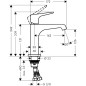 Axor Citterio E - Mitigeur de lavabo, chrome 36111000