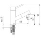 Sapho Soliter - Mitigeur de lavabo PARIS, avec douchette extractible, chrome 1104-05