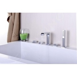 Sapho Robinetterie - mitigeur INFINITY sur bord de baignoire, installation 5 trous, chrome IFTECH5