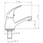 Novaservis Titania Iris - Robinet de lavabo, chrome 92005,0