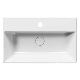 Lavabo en céramique KUBE X 60x37cm, blanc ExtraGlaze