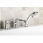 LOTTA Deck Mounted 3 Hole Mixer Tap, chrome LOTTA Deck Mounted 3 Hole Mixer Tap, chrome