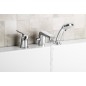 LOTTA Deck Mounted 3 Hole Mixer Tap, chrome LOTTA Deck Mounted 3 Hole Mixer Tap, chrome