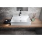 KUBE X lavabo en céramique 60x47cm, bord inférieur groud, blanc ExtraGlaze KUBE X lavabo en céramique 60x47cm, bord inférieur groud, blanc ExtraGlaze