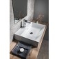 KUBE X lavabo en céramique 60x47cm, bord inférieur groud, blanc ExtraGlaze KUBE X lavabo en céramique 60x47cm, bord inférieur groud, blanc ExtraGlaze