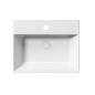 KUBE X lavabo en céramique 60x47cm, bord inférieur groud, blanc ExtraGlaze KUBE X lavabo en céramique 60x47cm, bord inférieur groud, blanc ExtraGlaze
