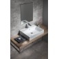 KUBE X lavabo en céramique 60x47cm, bord inférieur groud, blanc ExtraGlaze KUBE X lavabo en céramique 60x47cm, bord inférieur groud, blanc ExtraGlaze