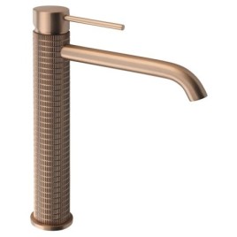 Mitigeur de lavabo haut FLAWO sans vidage, cuivre mat