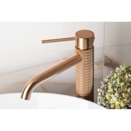 Mitigeur de lavabo haut FLAWO sans vidage, cuivre mat