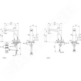 Ideal Standard Tonic II - Mitigeur de lavabo, chrome A6333AA