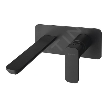 Sapho Spy - Mitigeur encastré de lavabo avec corps d'encastrement, noir mat PY08/15