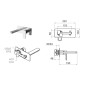Sapho Spy - Mitigeur encastré de lavabo avec corps d'encastrement, noir mat PY08/15 Sapho Spy - Mitigeur encastré de lavabo avec corps d'encastrement, noir mat PY08/15