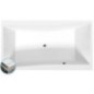 Baignoire rectangulaire QUEST SLIM 180x100x49cm, blanche Baignoire rectangulaire QUEST SLIM 180x100x49cm, blanche