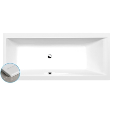CLEO SLIM Bain rectangulaire 180x80x48cm, blanc
