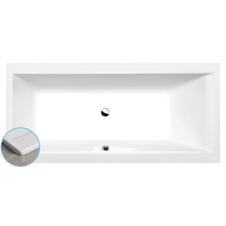 CLEO SLIM Bain rectangulaire 160x75x48cm, blanc