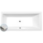 CLEO SLIM Bain rectangulaire 160x75x48cm, blanc