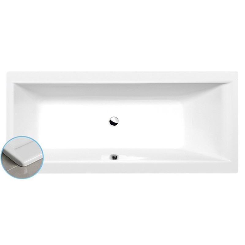 CLEO SLIM Bain rectangulaire 160x70x48cm, blanc CLEO SLIM Bain rectangulaire 160x70x48cm, blanc