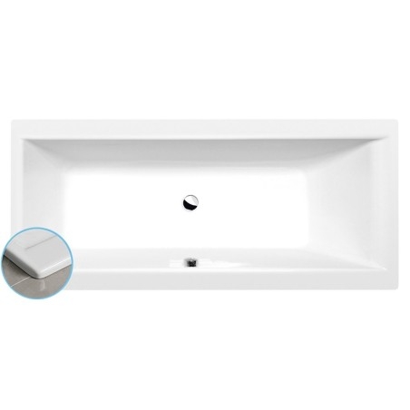 CLEO SLIM Bain rectangulaire 160x70x48cm, blanc